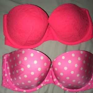 Victoria’s Secret strapless bra bundle